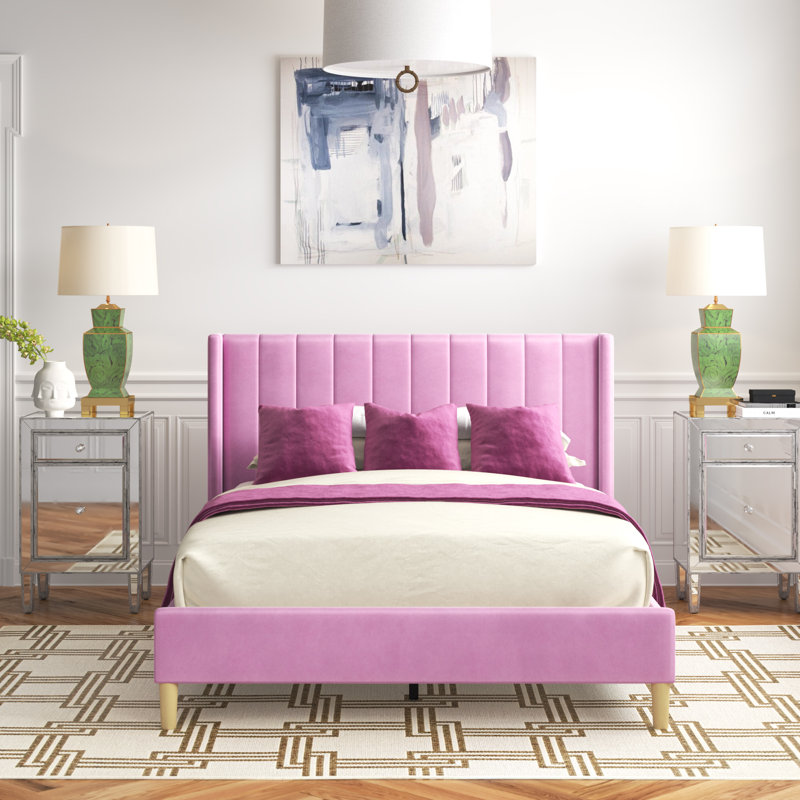 Etta Avenue™ Sutter Upholstered Bed & Reviews Wayfair